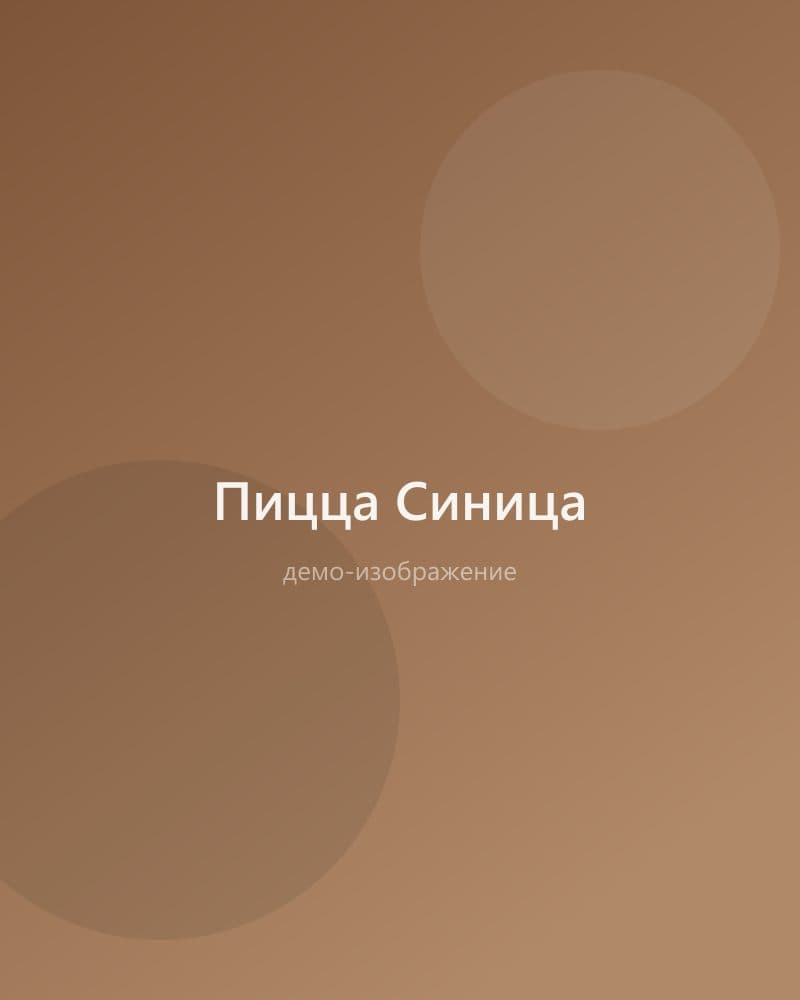 Пицца Синица